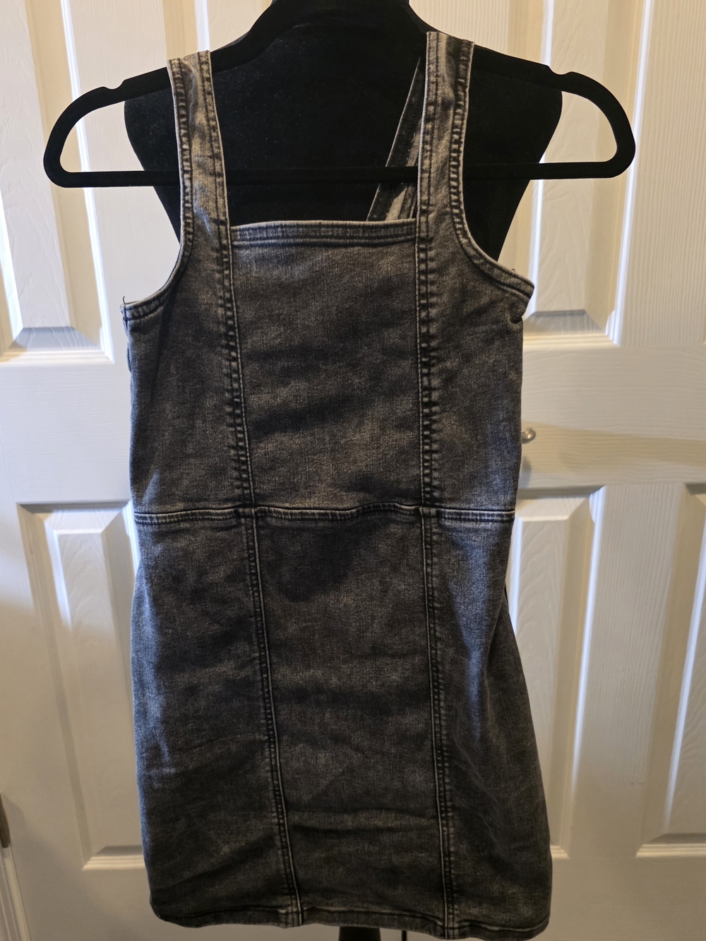 Art Class Acid-Washed Black Denim Dress Size 10/12